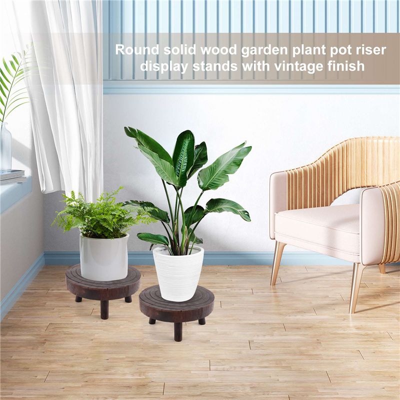ABHU 2 Stuks Mini Houten Kruk  - Bonsai Garden Display recensie en prijs