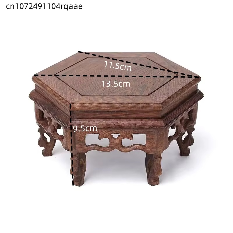 Houten zeshoekige plantenstand - Bonsai Garden Display recensie en prijs